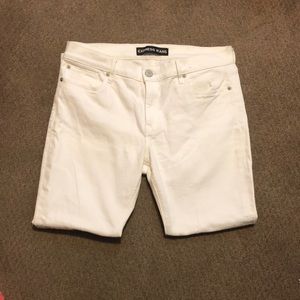Express white jean leggings